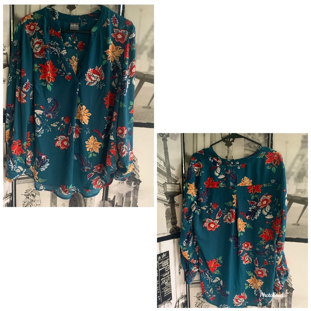 Sold!New York & company floral print career blouse
